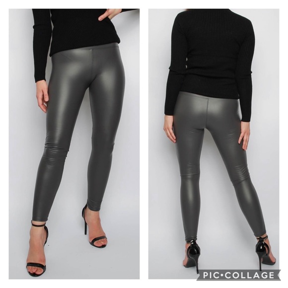 faux leather leggings 3 colors - Picture 7 of 11